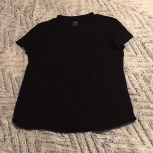 Black GAP shirt sleeve tee shirt.